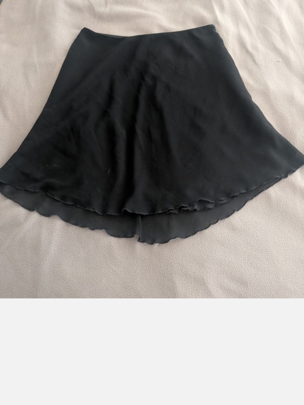 Gianni Bini Women's Black Layered Chiffon Flowy Mini Skirt